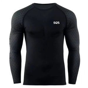 Camiseta Deportiva Rash Guard de Manga Larga, Ligera y Transpirable, Ideal para Entrenamiento en el Gimnasio y Ejercicio Diario - Product Image 1