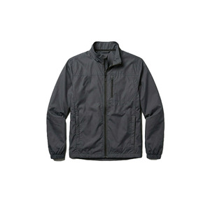 Windproof Zipper <b>Jacket</b> Casual Stand Collar Solid Color Polyester Material Autumn Season <b>Lightweight</b> Outdoor Wear - Product Image 4