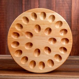 Support à œufs en bois durable pour une utilisation quotidienne en cuisine, offrant un rangement fiable pour les œufs grâce à la solidité du bois naturel. - Product Image 2