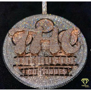 Pendentif de bijoux personnalisé fait main avec un design de bijoux hip-hop de luxe et une finition de haute qualité - Product Image 2