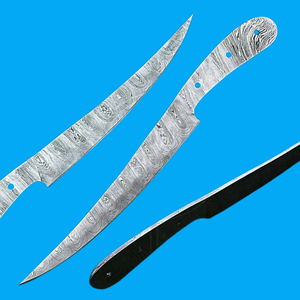 Cuchillo de Filetear de Acero de Damasco Forjado a Mano de 12 Pulgadas |   Cuchillo de Caza Personalizado con Hoja Lisa, 100% de Alta Calidad - Product Image 5