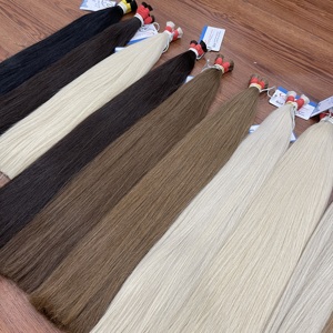 Best Selling Vietnamese Raw Human Bulk Hair Straight Extensions Soft Silky No <b>Tangle</b> - Product Image 2
