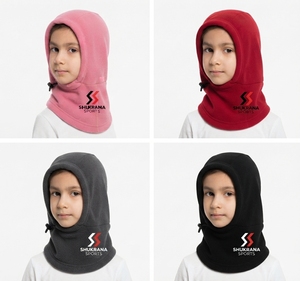 Cagoule polaire haute qualité pour enfants, masque de ski coupe-vent, cache-cou thermique d'hiver, cache-visage à capuche - Product Image 2