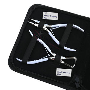 Kit completo de herramientas para extensiones de cabello: Alicates de microenlace, herramienta de gancho para cabello, microperlas, crimpadora y removedora, tijeras para cortar hilos. - Product Image 3