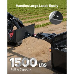 1/4 Inch Heavy Duty Steel Skid Steer Mount Plate 2\" Receiver <b>Hitch</b> Universal <b>Quick</b> Attach Loader Plates Compatible Toro Dingo - Product Image 3