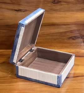 Caja decorativa de lujo con incrustaciones de hueso, organizador de hueso tallado a mano, caja de regalo para guardar joyas de madiha art and crafts - Product Image 2