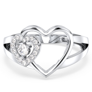 Anillos de compromiso REYES de plata de ley 925 de alta calidad con moissanita para mujer, diseño original, regalo de aniversario, joyería fina - Product Image 1
