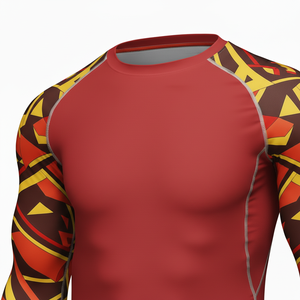 BJJ Sublimated Polyester/Spandex Long Sleeve Rashguard <b>Compression</b> <b>Shirt</b> Adults UV Sun Protection New Style MMA <b>Shirt</b> - Product Image 3