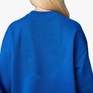 Sweat-shirts en molleton de coton pour femmes, col rond, séchage rapide, respirants, doux, à manches longues, coupe classique, hiver-printemps, devant - Product Image 6