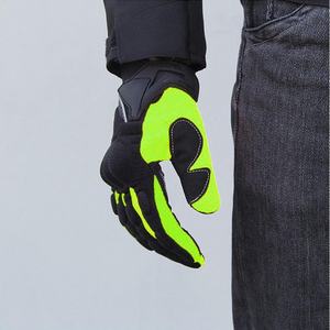 Full <b>Finger</b> Gym Training Gloves Black Neon Green Mesh Breathable Non Slip Touchscreen Compatible Adjustable Wrist <b>Strap</b> Unisex - Product Image 5