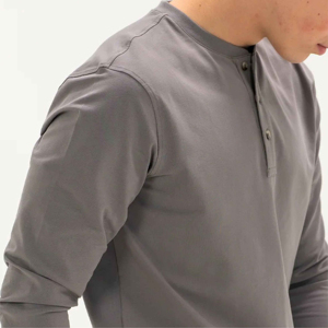 PUFFIN SPORTS Custom Manufacturer OEM <b>Men's</b> Short Sleeve <b>Turtleneck</b> T-Shirt Regular Fit Plaid Pattern Cotton Knitted Casual - Product Image 5