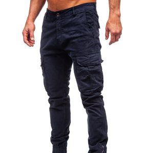 Pantalon cargo décontracté taille mi-haute, dernière mode, personnalisable, respirant, 6 poches, nouveau style ample en coton, vente en gros disponible, OEM - Product Image 4