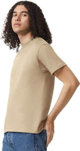 Camiseta de Manga Corta para Hombre, Color Beige, Corte Regular, Cuello Redondo, Estilo Casual, 100% Algodón Jersey, Diseño con Letras, Secado Rápido, 320g - Product Image 6