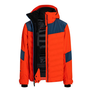 Veste de ski pour homme personnalisée, coque rigide, coupe-vent, imperméable, à capuche, isolation synthétique 220g, fermeture éclair, chaude, pour sports d'hiver et snowboard - Product Image 5