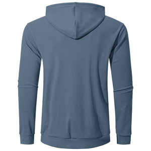 Sudadera con Capucha para Hombre, Color Sólido, Corte Regular, Algodón French Terry, Estilo Casual para Otoño, con Bolsillo Frontal y Capucha con Cordón Ajustable - Product Image 5