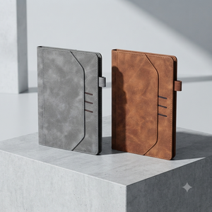 Aurelux A5 - Cuaderno de Terciopelo Importado Vintage, Encuadernado con Estilo, Agenda Ejecutiva, Planificador de Negocios, Diario, Ranuras para Tarjetas, Portaplumas, 80 Páginas - Product Image 4