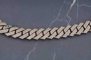 S925 Men's And Women's Gold Plated Moissanite Statement <b>Necklace</b> <b>Chain</b> Hiphop Jewelry Everyday Wear - Product Image 4