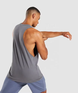 Proveedor Mayorista de Camisetas sin Mangas para Hombre, de Color Sólido, Tejidas en Algodón y Poliéster, Cuello Redondo, Transpirables, Estilo Deportivo - Product Image 6