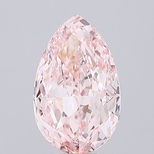 Diamant rose intense de qualité supérieure, taille poire, cultivé en laboratoire, certifié IGI, clarté VS2, excellente taille, diamant CVD non monté pour bijoux. - Product Image 3