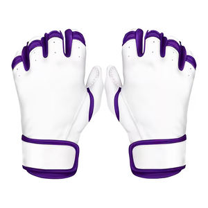 Gants de frappe de baseball professionnels – Gants en cuir de qualité supérieure pour les joueurs de baseball et de softball - Product Image 1
