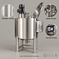 Cuve de mélange en acier inoxydable SUS304 de 30 L avec homogénéisateur à cisaillement élevé pour l'industrie alimentaire, cosmétique et chimique