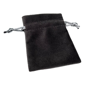 Black Velvet <b>Drawstring</b> <b>Pouch</b> Bag Rectangle Soft Storage Case for Eyeglasses Sunglasses Accessories - Product Image 2