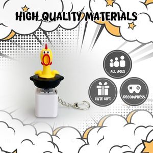 Cubo Antiestrés con Diseño de Pollo para Adultos, Cubos Antiestrés Únicos para Teclado - Product Image 3