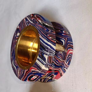 Quemador de incienso de resina hecho a mano árabe Falak World Export 2025, quemador Mabkhara para Ramadán Bakhoor, Material de madera, uso religioso - Product Image 1