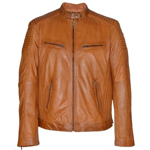 Chaqueta de Cuero de Cordero Auténtico para Hombre - Product Image 1