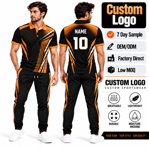 Chemises polo de cricket personnalisées, vêtements d'équipe, maillots de cricket, uniformes, chemises polo de sport en sublimation, pour hommes, enfants, écoles - Product Image 1