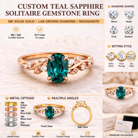 Bague de fiançailles moderne en or jaune avec diamant vert taille ovale 1,5 carat, sertissage clos et halo pavé