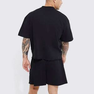 เสื้อยืดคอตตอนหนาน้ำหนักมากสำหรับผู้ชาย หนักพิเศษ 300gsm ทรงโอเวอร์ไซส์ ไหล่ตก คอกลม ทรงบ็อกซี่ - Product Image 2