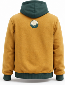 Sweat à capuche sublimé pour homme, coupe ample, en molleton épais, imprimé graphique bicolore, thème aventure, qualité premium - Product Image 2
