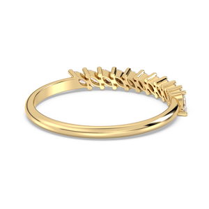 Bague REYES en argent sterling 925 avec moissanite taille marquise de 0,26 carat, design personnalisé, pour fiançailles et mariage, bijoux fins, vente en gros - Product Image 4