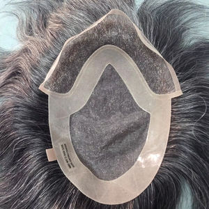 วิกผมผู้ชายแบบโมโนฟรอนท์เลซ รีมี่แฮร์ ยอดขายดีที่สุด  วิกผมโปร่งใส HD Lace Toupee Taz Hair บังกลาเทศ วิกผมแท้คุณภาพสูง - Product Image 1