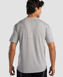 Camiseta de Manga Corta para Hombre, Tejida en Poliéster/Algodón, Cuello Redondo, Estilo Yoga, Transpirable, Diseño Casual, Nuevo Modelo 2026 - Product Image 3