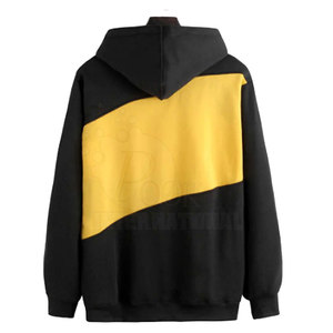 Sweat à capuche pour homme, coupe oversize, décontracté, avec blocs de couleur et patchwork, manches longues, tricoté, coupe classique, pour l'automne - Product Image 2