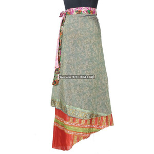 Nouveau Sarong en Soie Ancienne de Créateur Indien, de Heaven Arts and Craft Magic, Sarong Pareo de 38 pouces, Dernier Design Personnalisé, Mode Féminine - Product Image 6