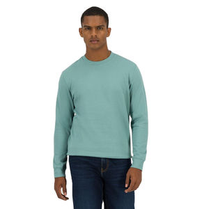 เสื้อสเวตเชิ้ตคอกลมผู้ชาย สีพื้น ผ้าถัก คอตตอน สวมใส่สบายๆ สำหรับฤดูใบไม้ร่วง ทรงปกติ แขนยาว รุ่น 2027 - Product Image 2
