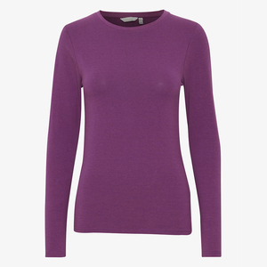 Camiseta de Manga Larga para Mujer, de Algodón Suave, con Ajuste Cómodo, Costuras Duraderas y Tela Lisa, Ideal para Uso Diario Informal - Product Image 2