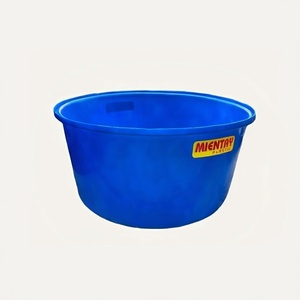 Réservoir rond en plastique de haute qualité 72x118x157cm - Conteneur circulaire en PP - Réservoir agricole - Réservoir en plastique pour l'aquaculture - Product Image 2