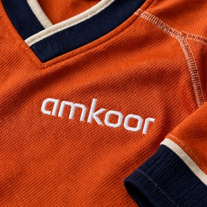 เสื้อฮอกกี้น้ำแข็ง Amkoor คอวี แขนยาว ลายบล็อกสี พิมพ์ลายด้วยความร้อน โพลีเอสเตอร์ ระบายความชื้น สำหรับผู้ใหญ่ ใส่ได้ทั้งชายและหญิง สำหรับเล่นกีฬา - Product Image 5