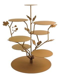 Support à gâteaux à plusieurs niveaux support moderne créatif pour gâteaux et pâtisseries support à gâteaux à 3 niveaux en métal de haute qualité utilisé dans la cérémonie de mariage - Product Image 2