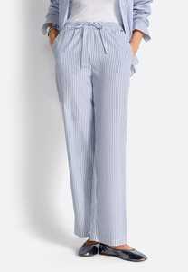 Pantalones de Punto a Rayas para Mujer, Cintura Media, Elástica con Cordón, 100% Algodón, Fabricante OEM ODM al por Mayor - Product Image 3