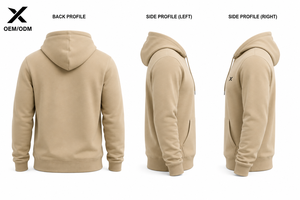 X Sports City – Nouveaux sweats à capuche ajustables 100 % coton pour hommes, personnalisables, avec œillets métalliques, poche kangourou, revers et ourlet côtelés - Product Image 2