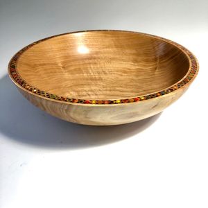Bol en bois artisanal, décoratif, peint à la main, écologique, pour servir, bol à fruits, plat en bois fait main, décoration d'intérieur - Product Image 5