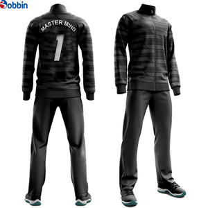 Bobbin Men's <b>Tracksuit</b> Blue Gray Color Blocking Full Zipper Sporty Casual Wear With Custom Logo Print Autumn Outfit - Product Image 1
