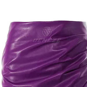 Nouvelle conception, service OEM, jupes en cuir pour femmes, qualité supérieure, légères, faible MOQ, jupes en cuir pour femmes - Product Image 6