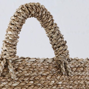 Juego de 2 cestas de mimbre marino en dos colores, cestas de almacenamiento hechas a mano, venta al por mayor, ecológicas, hechas en Vietnam - Product Image 4