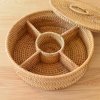 Custom Handwoven Rattan Storage <b>Baskets</b> Round & <b>Square</b> Shapes for Bathroom, Kitchen, Bedroom, and Living Room - Product Image 3